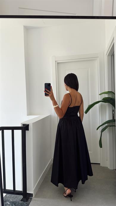 Siyah Candora Elbise