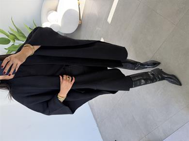 Siyah Cepli Triko Panço