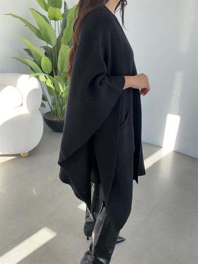 Siyah Cepli Triko Panço