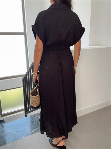 Siyah Gömlek Elbise