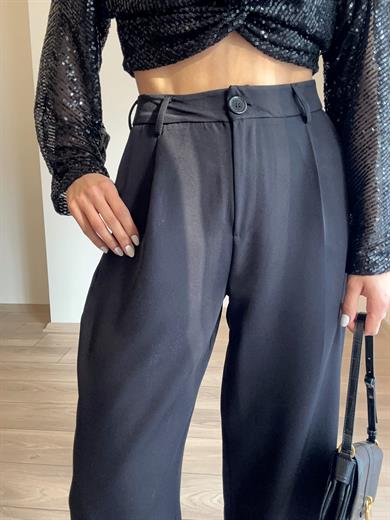 Siyah Hürrem Palazzo Pantolon
