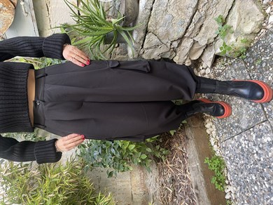 Siyah Kargo Cep  Pantolon