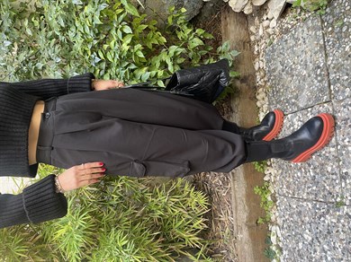 Siyah Kargo Cep  Pantolon