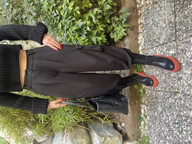 Siyah Kargo Cep  Pantolon