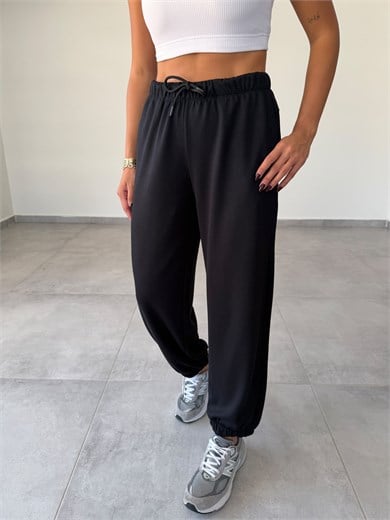 Siyah Modal Jogger Eşofman