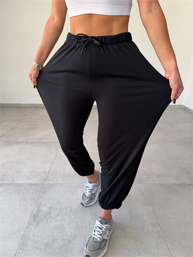Siyah Modal Jogger Eşofman