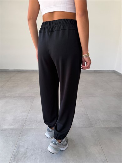 Siyah Modal Jogger Eşofman
