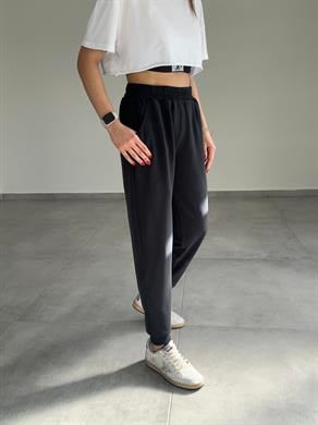 Siyah Modal Kumaş Eşofman