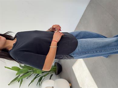 Siyah Modal Tshirt