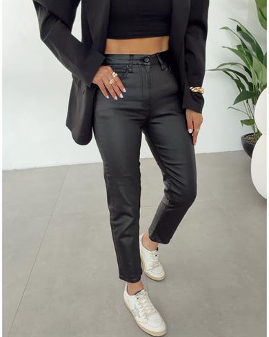 Siyah Mumlu Kaplama Jean