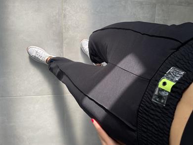 Siyah Paça Lastikli Eşofman