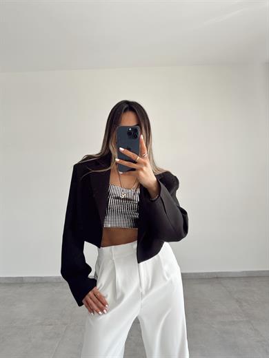 Siyah Parlak Baskılı Top