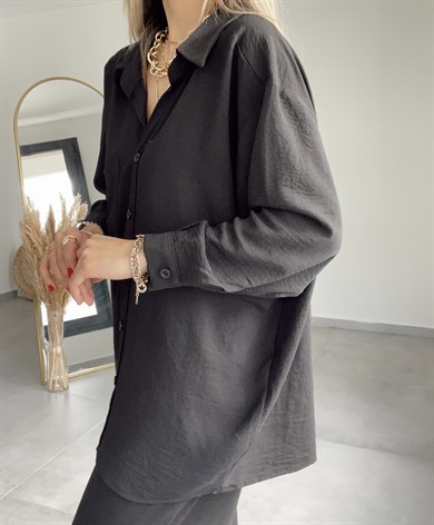 Siyah Salaş Gömlek