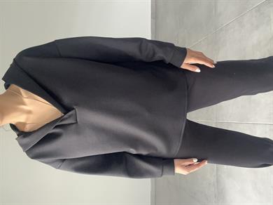Siyah Scuba Sweatshirt