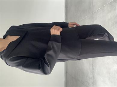 Siyah Scuba Sweatshirt