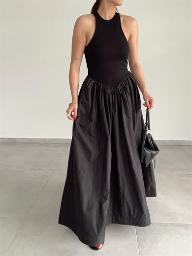 Siyah Tafta Premium Tasarım Elbise