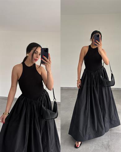 Siyah Tafta Premium Tasarım Elbise