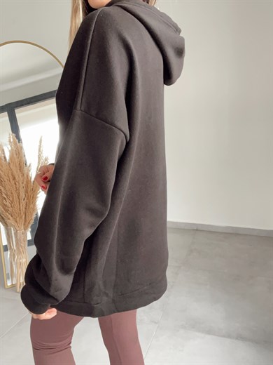 Siyah Yazılı Sweatshirt