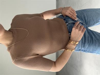 Taba Kısa Kol Triko Badi