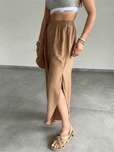 Taba Pamuk Keten Mendil Paça Pantolon