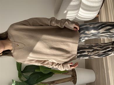 Taş Bisiklet Yaka Triko Kazak