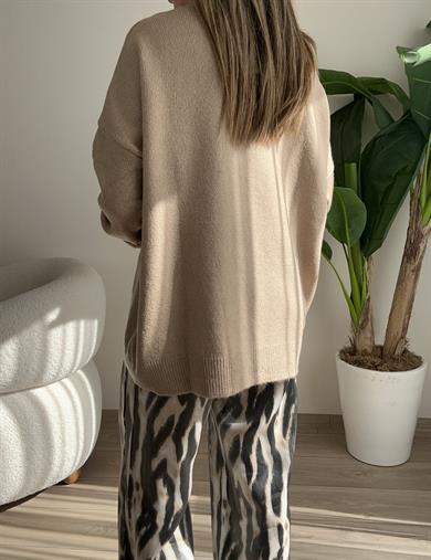 Taş Bisiklet Yaka Triko Kazak