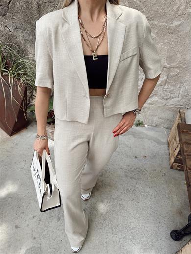 Taş Bol Paça Pantolon