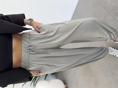 Taş Likralı Kemerli Şalvar Pantolon