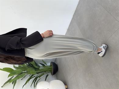 Taş Likralı Kemerli Şalvar Pantolon