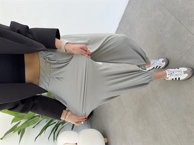 Taş Likralı Kemerli Şalvar Pantolon