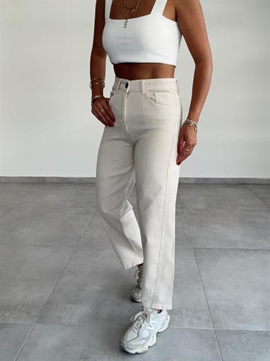 Taş Likralı Mom Jean