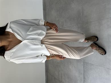 Taş Modal Paça Tutturmalı Pantolon