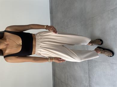 Taş Modal Paça Tutturmalı Pantolon