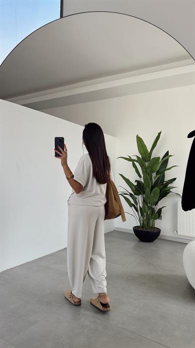 Taş Modal Tişört Pantolon Takım