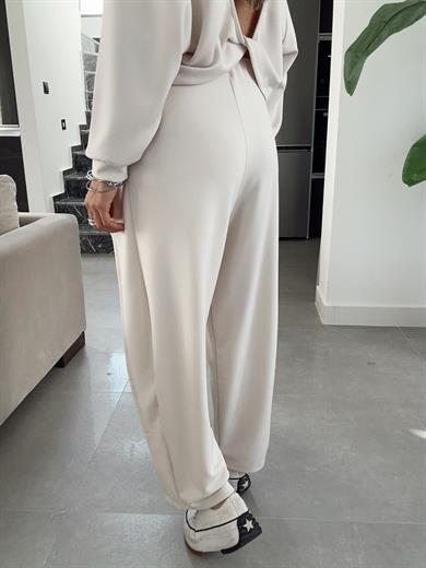 Taş Ön Düğüm Detaylı Modal Pantolon