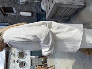 Taş Oversize Keten Gömlek