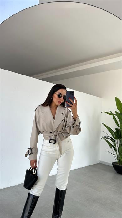 Taş Reglan Kısa Ceket