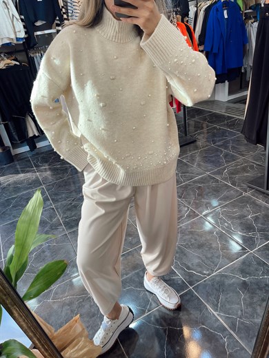 Taş Rengi Şalvar Pantolon