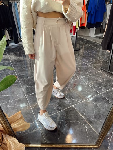 Taş Rengi Şalvar Pantolon