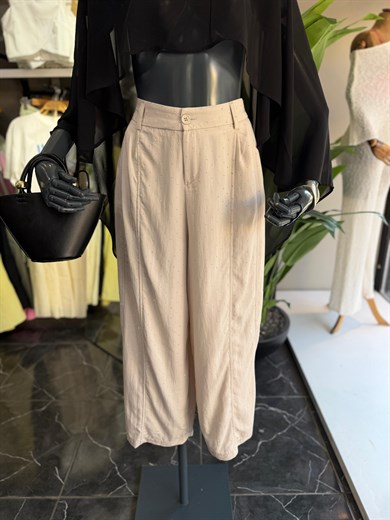 Taş Rengi Taşlı Pantolon