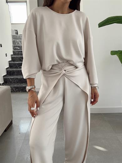 Taş Sırt Düğüm Modal Bluz