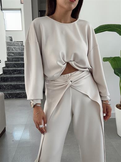 Taş Sırt Düğüm Modal Bluz