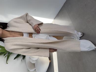 Taş Uzun Salaş Maxi Triko Hırka