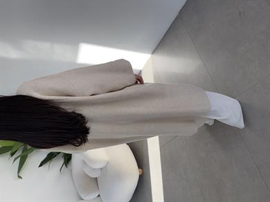 Taş Uzun Salaş Maxi Triko Hırka