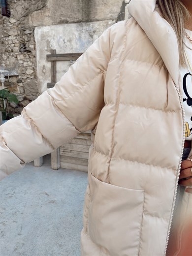 Taş Uzun Şişme Mont