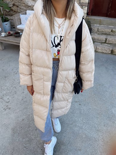 Taş Uzun Şişme Mont