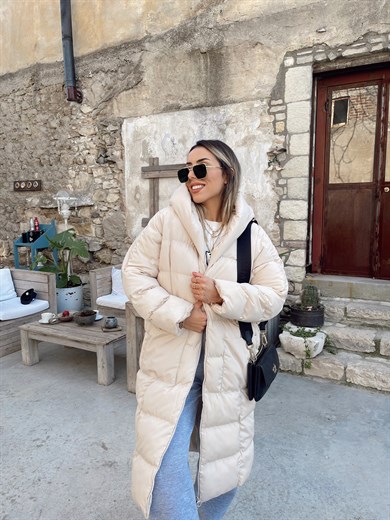 Taş Uzun Şişme Mont