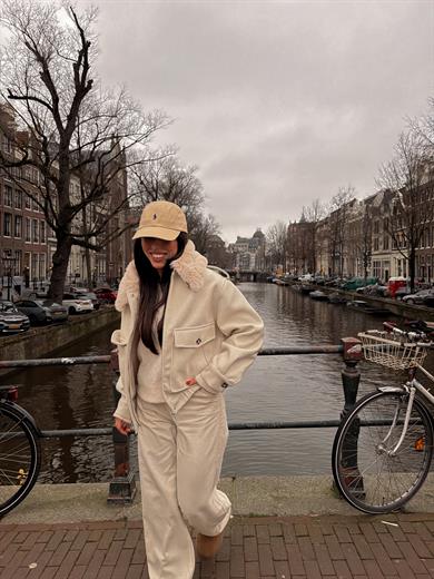 Taş Yakası Çıkartılabilir Kaşe Ceket