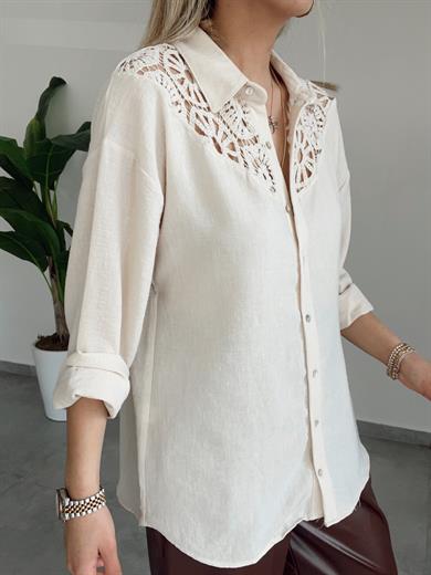 Tasarım Bej Gömlek