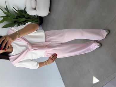 Tozpembe Oys Modal Atkılı Tshirt Pantolon Takım